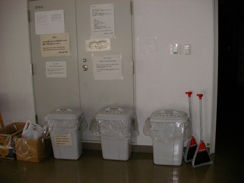 Don't forget to sort the trash