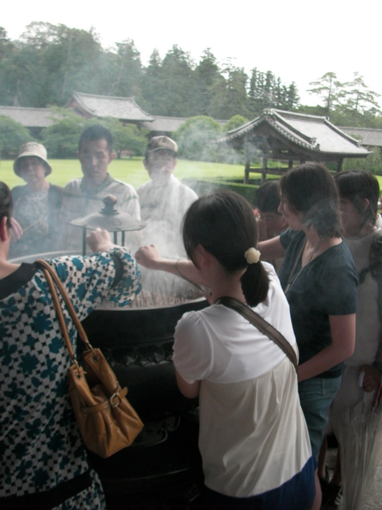 Incense in front of Todai-ji