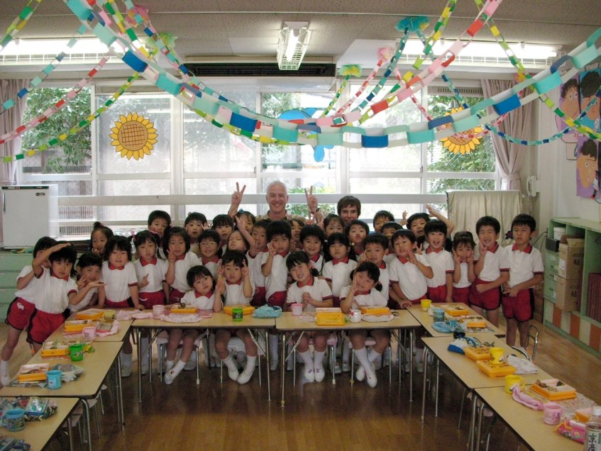 Kindergarten with Doug & Theo!