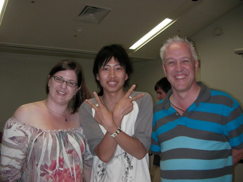 Kitty, Takamasa and Yours Truly