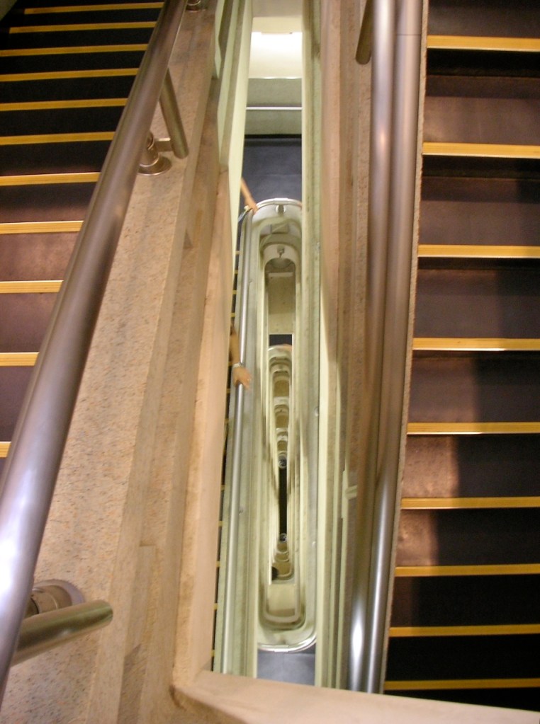 Osaka Castle - Stairway down