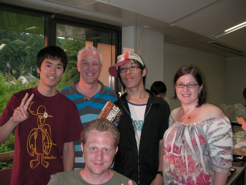 The Three Musketeers plus David and Kitty