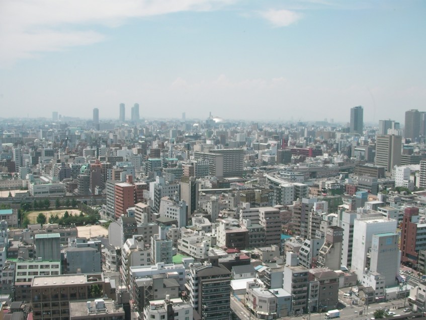 View of Osaka from Tsutenkaku Tower