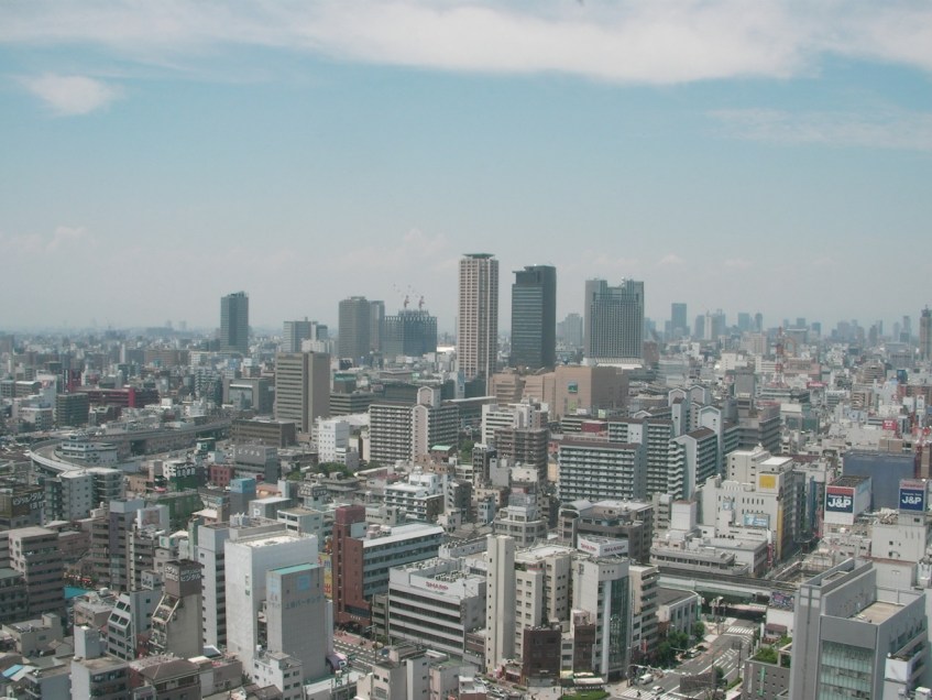 View of Osaka from Tsutenkaku Tower